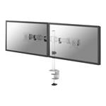 NewStar NeoMounts NM-D135DWHITE - Montáž na stůl pro 2 LCD displeje - bílá - velikost obrazovky: 10