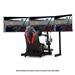 Next Level Racing ELITE Free Standing Triple Monitor Stand, Samostatný stojan pro 3 monitory, černý 9359668000299