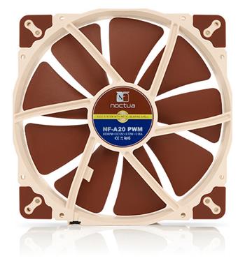 Noctua NF-A20-PWM, 200x200x30 mm, 4-pin, 800 RPM