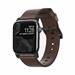 Nomad kožený remienok pre Apple Watch 38/40 mm - Modern Brown/Black Hardware NM1A3RBM00