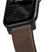 Nomad kožený remienok pre Apple Watch 38/40 mm - Modern Brown/Black Hardware NM1A3RBM00