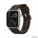 Nomad kožený remienok pre Apple Watch 38/40 mm - Modern Brown/Silver Hardware NM1A3RSM00