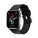 Nomad kožený remienok pre Apple Watch 42/44 mm - Active Pro Black/Silver Hardware NM1A41SNW0