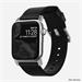 Nomad kožený remienok pre Apple Watch 42/44 mm - Modern Black/Silver Hardware NM1A41SM00