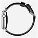 Nomad kožený remienok pre Apple Watch 42/44 mm - Modern Black/Silver Hardware NM1A41SM00