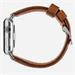 Nomad kožený remienok pre Apple Watch 42/44 mm - Traditional Brown/Silver Hardware NM1A4RST00