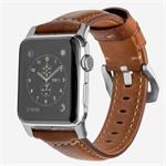 Nomad kožený remienok pre Apple Watch 42/44 mm - Traditional Brown/Silver Hardware NM1A4RST00