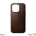 Nomad kryt Modern Leather Case Magsafe pre iPhone 14 Pro - Brown NM01240785