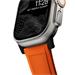 Nomad remienok Rugged Strap pre Apple Watch 44/45/49mm - Ultra Orange/Black Hardware NM01217985