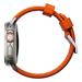 Nomad remienok Rugged Strap pre Apple Watch 44/45/49mm - Ultra Orange/Silver Hardware NM01287285