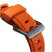 Nomad remienok Rugged Strap pre Apple Watch 44/45/49mm - Ultra Orange/Silver Hardware NM01287285