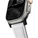 Nomad remienok Rugged Strap pre Apple Watch 44/45/49mm - White/Black Hardware NM01575685