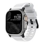 Nomad remienok Rugged Strap pre Apple Watch 44/45/49mm - White/Black Hardware NM01575685