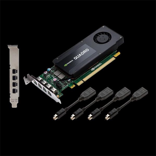 NVIDIA Quadro K1200 4GB GDDR5/128bit, 4xminDP RVCQK1200DP-PB