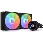 NZXT AIO liquid cooler CPU Kraken 280 ELITE RGB / 2x140mm fan / 4-pin PWM / LCD display / black RL-KR28E-B1