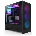 NZXT case H5 Flow RGB / 360 mm RGB core fan / mesh / Black CC-H52FB-R1