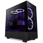 NZXT skříň H5 Elite edition / 3x120 mm (2xRGB) fan / USB 3.0 / USB-C 3.1 / průhledná bočnice i přední panel CC-H51EB-01