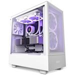 NZXT skříň H5 Flow edition / 2x120 mm fan / USB 3.0 / USB-C 3.1 / průhledná bočnice / mesh panel / bílá CC-H51FW-01