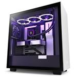 NZXT skříň H7 / ATX / 2x120 mm fan / USB-C / 2x USB / prosklená bočnice / černobílá CM-H71BG-01