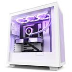 NZXT skříň H7 Flow edition / ATX / 2x 120 mm fan / USB-C / 2x USB / prosklená bočnice / mesh panel / bílá CM-H71FW-01