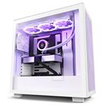 NZXT skříň H7 Flow edition / ATX / 2x 120 mm fan / USB-C / 2x USB / prosklená bočnice / mesh panel / bílá CM-H72FW-01