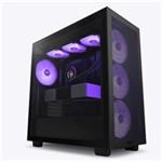 NZXT skříň H7 Flow RGB edition / ATX / 3x 140 mm fan / USB-C / 2x USB / prosklená bočnice / mesh panel / RGB CM-H72FB-R1