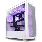 NZXT skříň H7 Flow RGB edition / ATX / 3x 140 mm fan / USB-C / 2x USB / prosklená bočnice / mesh panel / RGB CM-H72FW-R1