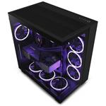 NZXT skříň H9 Flow dvoukomorová ATX / 4x120mm fan / až 10xfan / perforovaný top / proskl. bočnice, front / č CM-H91FB-01