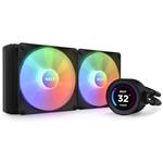 NZXT vodní chladič Kraken 280 ELITE RGB / 2x140mm RGB fan / 4-pin PWM / LCD disp. / 6 let RK-KR28E-B1