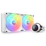 NZXT vodní chladič Kraken 280 RGB / 2x140mm fan / 4-pin PWM / LCD disp. / 6 let / bílý RL-KR280-W1