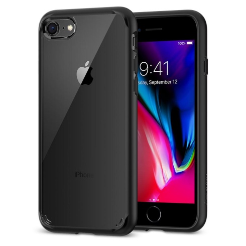 OCHRANNÝ KRYT (HARD+TPU) SPIGEN Ultra Hybrid 2 PRO APPLE iPHONE 7/8 - černý 042CS20926