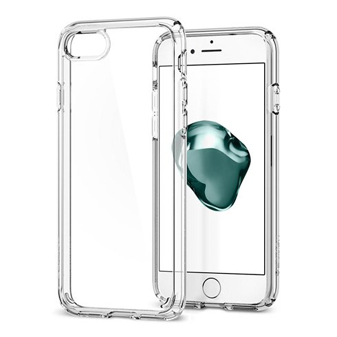 OCHRANNÝ KRYT (HARD+TPU) SPIGEN Ultra Hybrid 2 PRO APPLE iPHONE 7/8 - transparentní 042CS20927