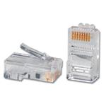 OEM konektor RJ45-8p8c,50µ" Au, drôt, Cat5, (100ks) OEM3788-S