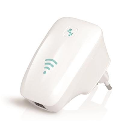 OMEGA WI-FI REPEATER 300Mbps 2*2dBi SMART O25 bílý OWLR325W