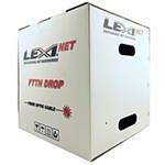 Optický kabel LEXI-Net DROP FTTx, 12x 9/125 SM, G.657A1, LS0H, černý, cívka 1km LEXI-DROP-12-9/125