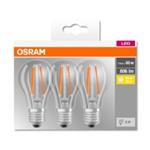 OSRAM LED BASE CL A Filament 7W 827 E27 806lm 2700K (CRI 80) 10000h A++ (Krabička 3ks) 4058075819290