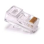 OXnet netienený konektor UTP RJ45-8p8c,50µ" Au, lanko, Cat5, (100ks) P8-007-50