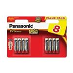 PANASONIC Alkalické baterie - Pro Power AAA 4+4F 1,5V balení - 8ks 00265945