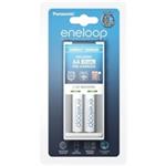 PANASONIC eneloop Nabíječka Compact Charger 2x AA/AAA (včetně 2xAA 1900mAh) doba nabíjení +/- 8-10h K-KJ50MCC20E