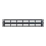 Panduit MINI-COM All Metal Shielded Modular Patch Panel - Propojovací panel - černá - 2U - 19" - 48 CP48BLY