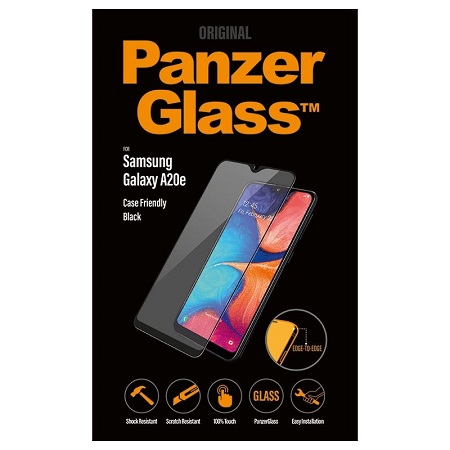 PanzerGlass - Tvrdené sklo Case Friendly pre Samsung Galaxy A20e/A10e, čierna 5711724071966