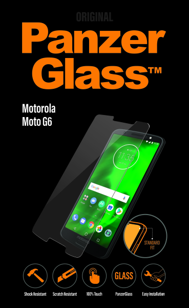 PanzerGlass - Tvrdené sklo pre Motorola Moto G6, čierna 6514