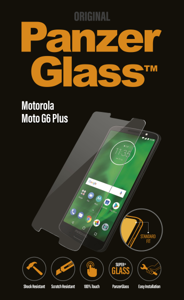 PanzerGlass - Tvrdené sklo pre Motorola Moto G6 Plus, číra 6515