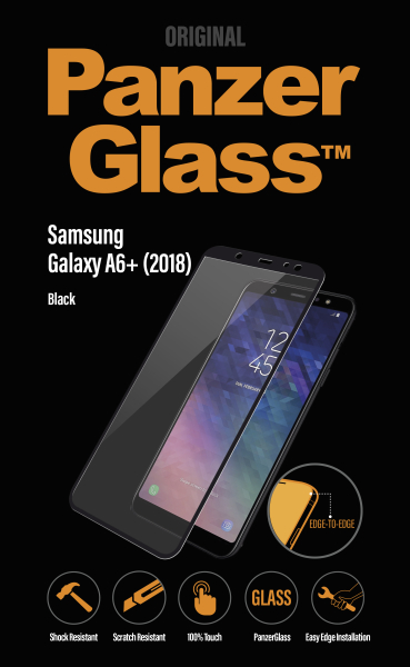 PanzerGlass - Tvrdené sklo pre Samsung Galaxy A6+ (2018), čierna 7150