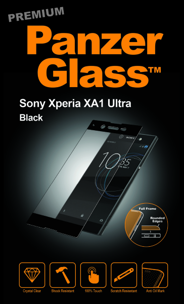 PanzerGlass - Tvrdené sklo PREMIUM pre Sony Xperia XA1 Ultra, čierna 7605