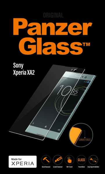 PanzerGlass - Tvrdené sklo PREMIUM pre Sony Xperia XA2, čierna 7617