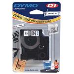 páska DYMO 16960 D1 Black On White Permanent Polyester Tape (19mm) S0718070