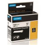 páska DYMO 18766 (18482) PROFI D1 RHINO Black On White Permanent Polyester Tape (9mm) S0718240