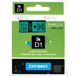 páska DYMO 40919 D1 Black On Green Tape (9mm) S0720740