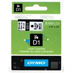 páska DYMO 43613 D1 Black On White Tape (6mm) S0720780